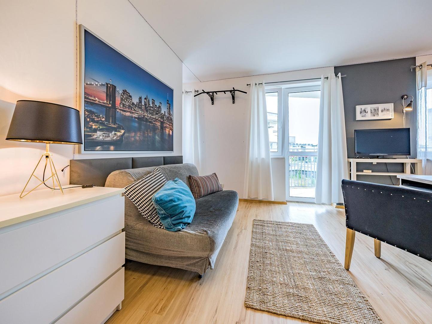 Apartament Z Balkonem I Bezplatnym Parkingiem Гданськ Екстер'єр фото