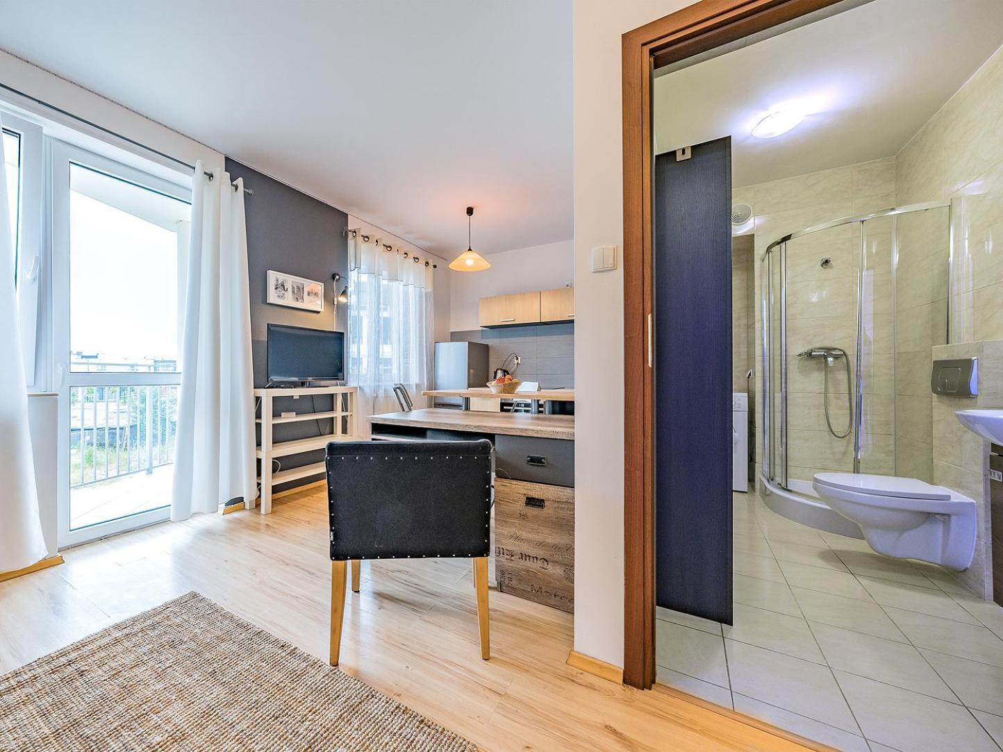 Apartament Z Balkonem I Bezplatnym Parkingiem Гданськ Екстер'єр фото
